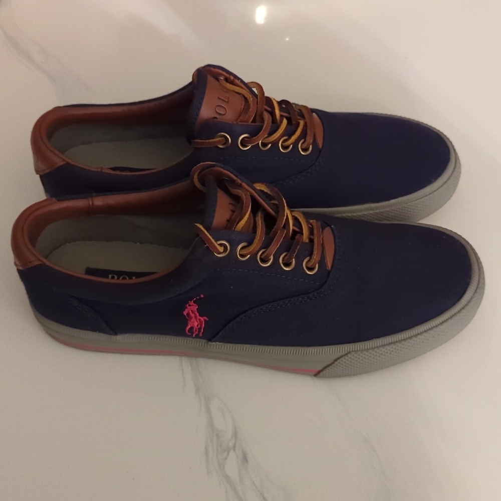 Ralph Lauren polo shoes,  big kid size 7